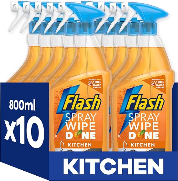 Flash Spray Wipe Done Cleaning Spray Bright Mandarin 800ML