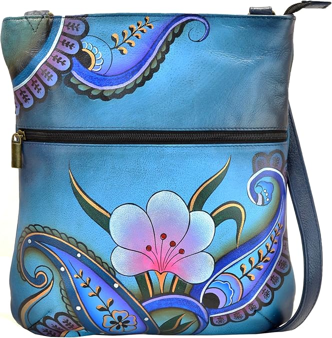 Anna by Anuschka Slim Crossbody Bag - Genuine Leather
