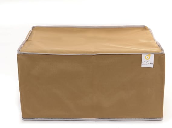 Printer Cover Compatible with Bambu Lab H2D Laser Full Combo 3D Printer (AMS INSTALLED), Tan Nylon Anti-Static and Waterproof Printer Dust Cover by Perfect Dust Cover LLC