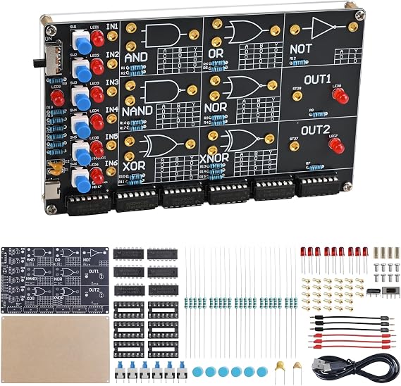 DIY Logic Gate Circuit Soldering Kit–Basic Logic Gate Learning Kit