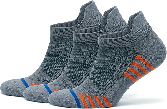 GoWith 3'lü-6'lı Bambu Renkli Spor Desenli Güçlendirilmiş Yıkamalı Kutulu Dikişsiz Koşu Yürüyüş Spor Performans Kısa Fit Patik Erkek Çorap