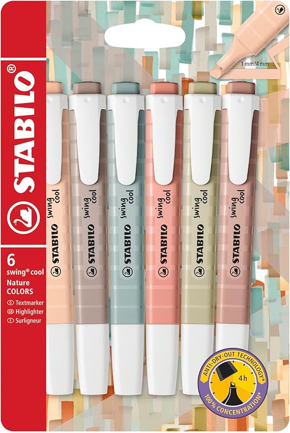 STABILO swing cool NatureCOLORS 6'lı Paket