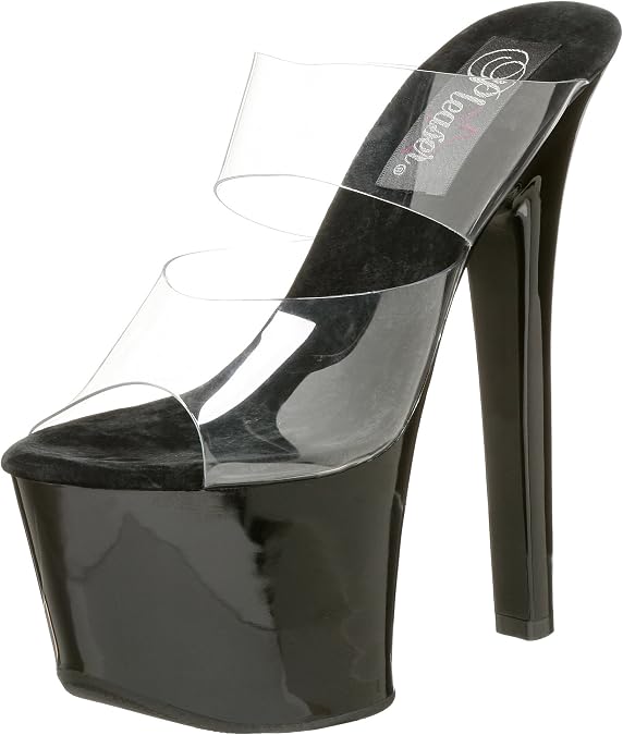 Pleaser SKY-302 Clr/Blk