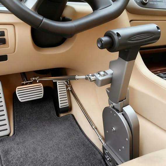 Handicap Drivers Fixed Hand Controls Permanent Device for Automatic Cars