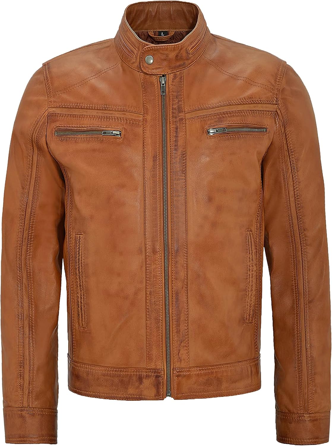 Leather Jacket Mens - Biker Jacket Mens - Mens Jackets Casual Smart - Winter Mens Leather Jackets