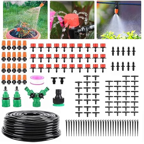 100FT Irrigation System Kit 149 PCS Drip Irrigation System Kit