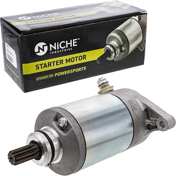 NICHE Starter Motor Assembly 31100-19B00 High Torque for Arctic Cat Suzuki QuadRunner 250 4WD KingQuad 300