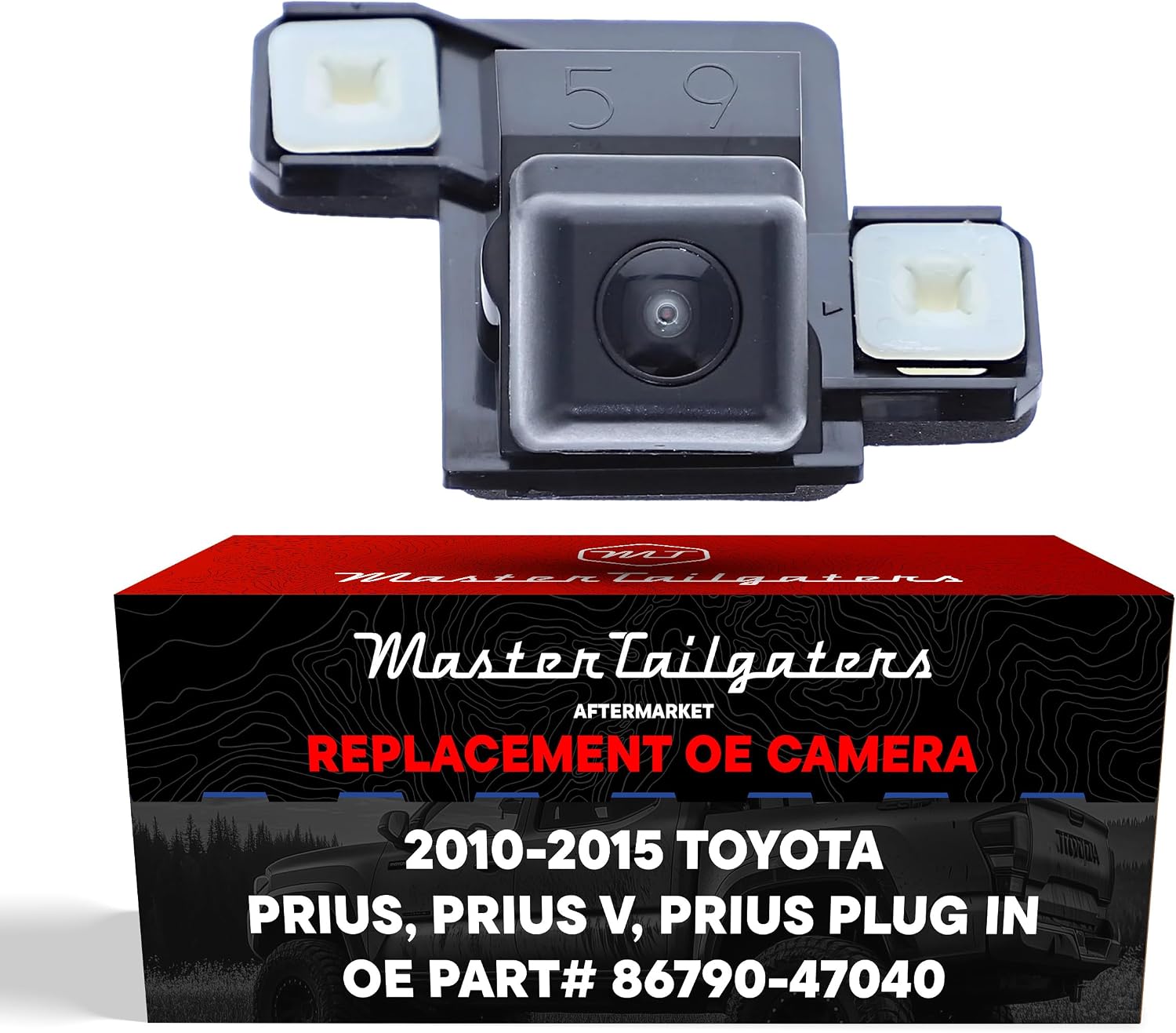 Master Tailgaters Replacement for Toyota Prius (2010-2015), V (2012-2014), Plug in (2012-2015) Backup Camera OE Part # 86790-47040