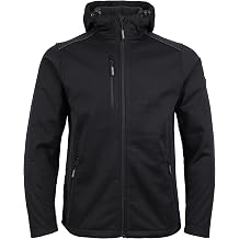 TuffStuff - Hale Jacket - Size Large, Black - Breathable, Waterproof & Windproof Mens Jacket - Fleece Lined with Adjustable Hood & Zipped Side Pockets - Ideal for Work & Outdoors