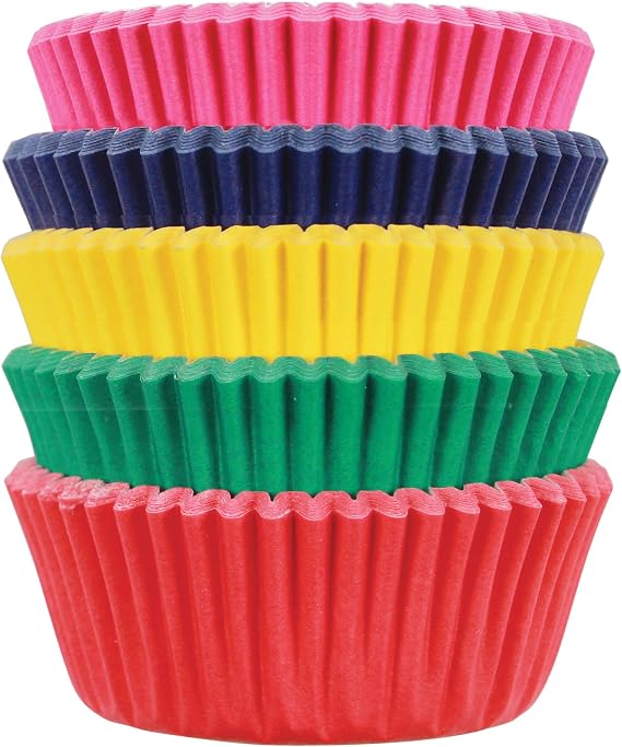 PME Carnival Paper Cases for Cupcakes, Mini Size, Pack of 100