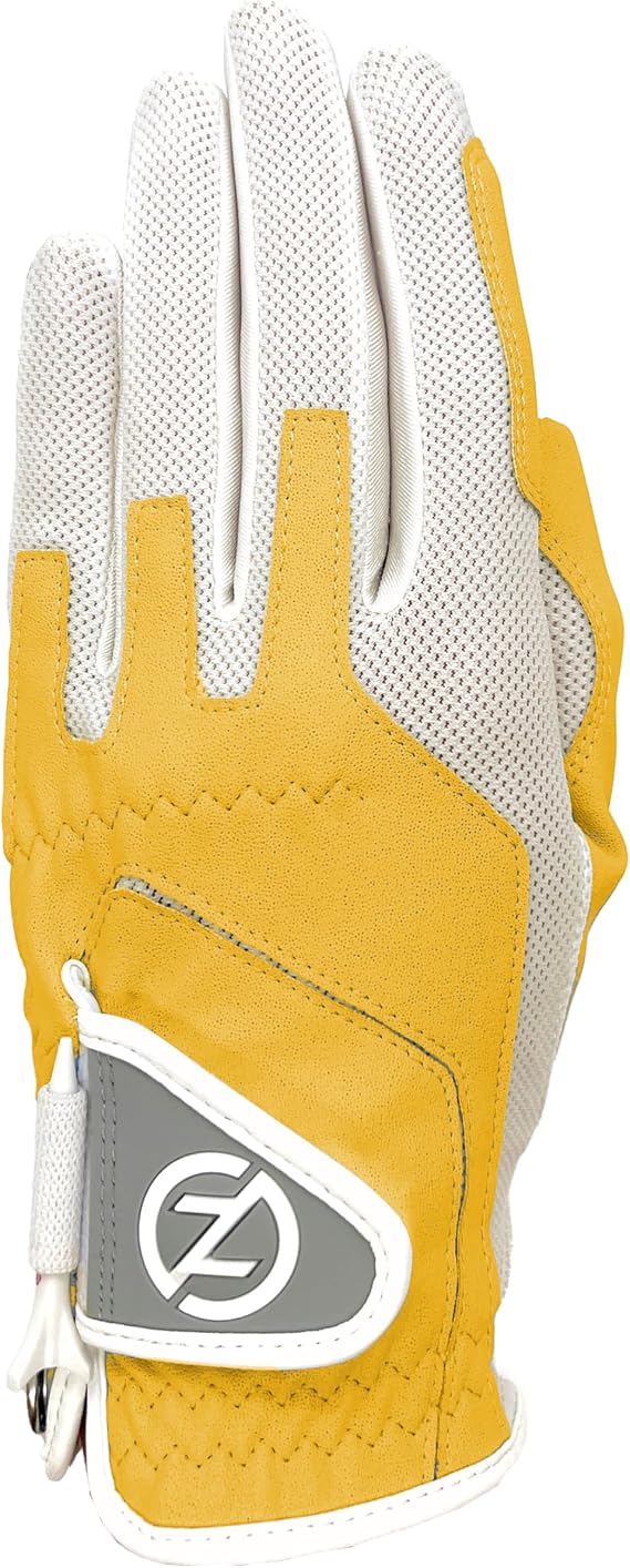 Zero Friction Ladies' Compression-Fit Synthetic Golf Gloves, Universal Fit One Size