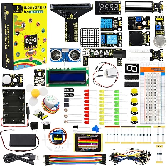 KEYESTUDIO Microbit V2 V1.5 STEM Learning Super Starter Kit | No Micro:bit Board