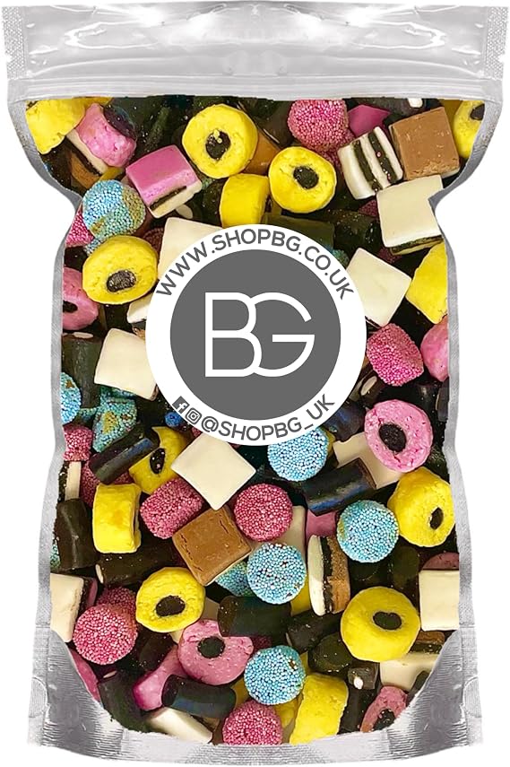 BG Pick & Mix Sweets Candy Pick n Mix Choose Your Sweetie Pouch 800g (- Liquorice Allsorts)