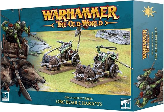 Warhammer Games Workshop The Old World Orc & Goblins: Orc Boar Chariots 09-07