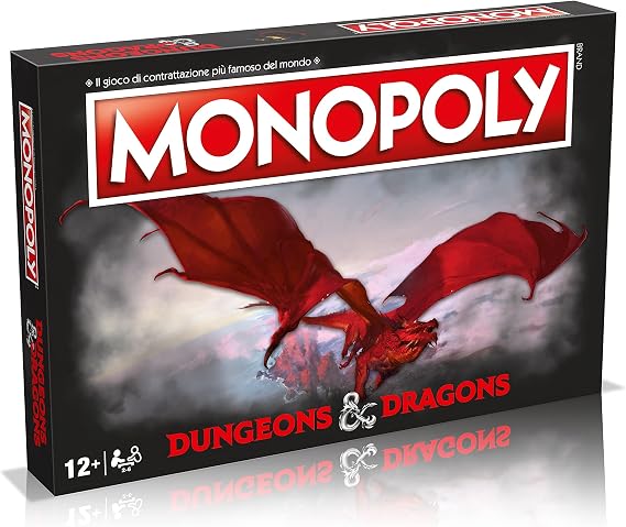 Winning Moves, Dungeons & Dragons, Monopoly, Table Game, Italian Edition