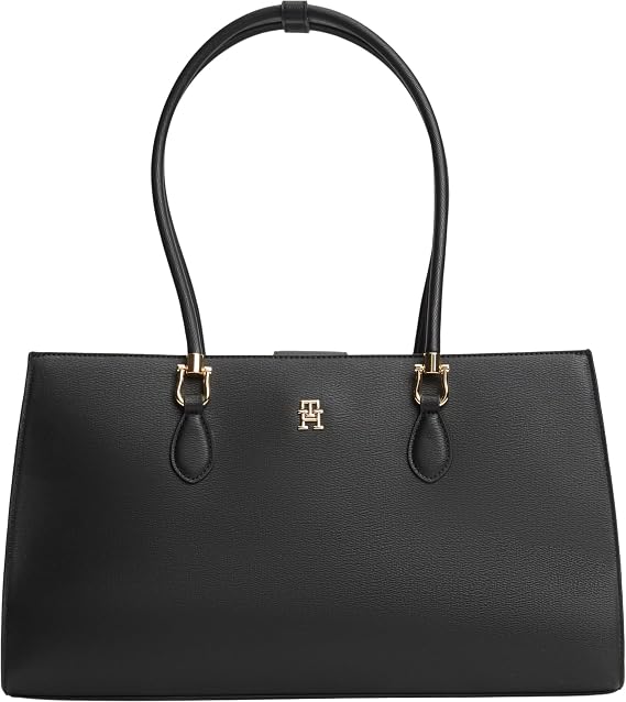 Tommy Hilfiger TH GRACE SATCHEL Kadın El Çantası Black OS