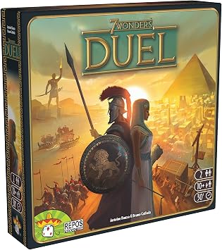 Asmodee   7 Wonders Duel   Strategic 2 Player Card Game   Multiple Paths to Victory Science, Military or Culture   Tactical Board Game for Adults and Teens   Ages 10+, 2 Players, 30 Mins