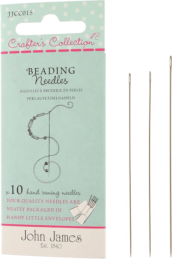 The Beadsmith Crafters Collection Beading Needle Assortment - Sizes 10, 11 & 12 (10 Pack)