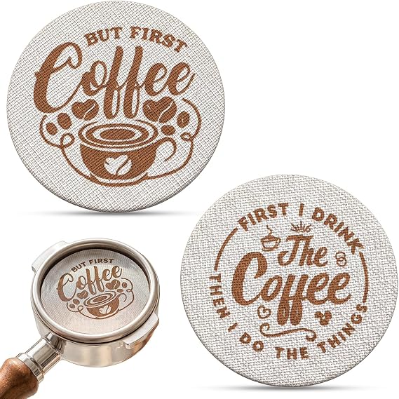 2 Pcs 53.3mm Puck Screen 1.7mm Thickness 150μm Espresso Filter Screen