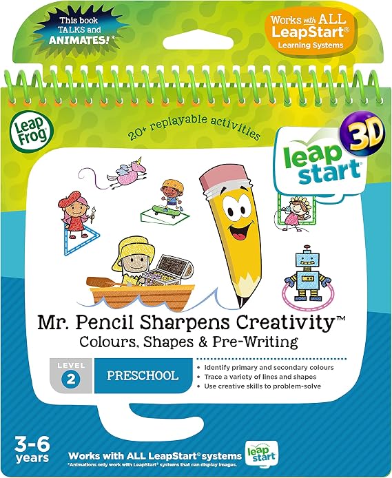LeapFrog 462603 LeapStart Mr. Pencil Sharpens Creativity, Multi, 1.8 x 17.8 x 18.7 cm