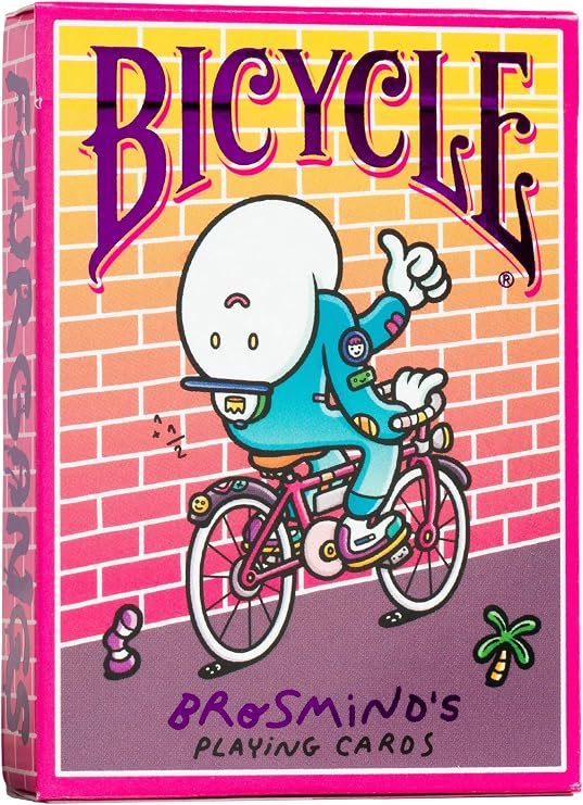 Bicycle Brosmind Four Gangs, 1 Deck, Air Cushion Finish, Professional, Superb Handling & Durability, 0.69 in x 2.56 in x 3.63 in