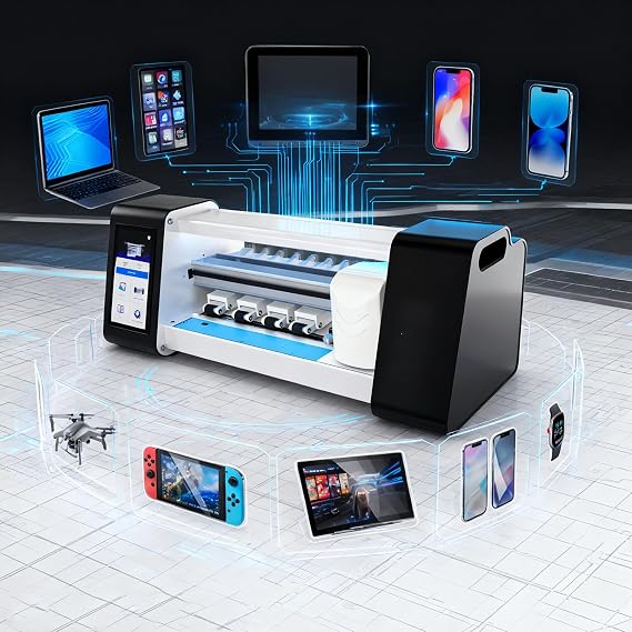 Mobile Phone Screen Protector Cutting Machine, Intelligent Film Cutting Machine, Supports Touch Screen And Wi-Fi, Automatic Cutting, Built-In 26,000 Templates, Suitable For Mobile Phones And Computers