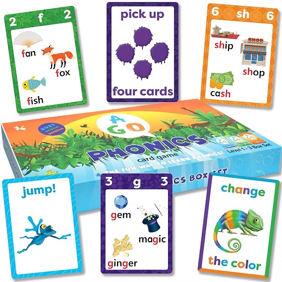 AGO Phonics 2nd Edition Card Game Box Set Level 1-3