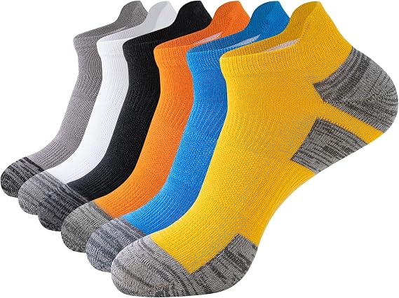 SockWaddles Trainer Socks for Men, 6/10 Pairs Cushioned Cotton Ankle Socks
