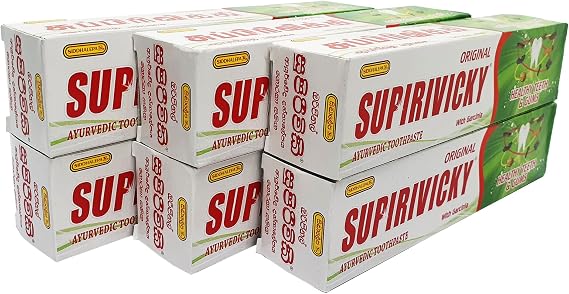 Siddhalepa Supirivicky Ayurvedic Herbal Toothpaste 6 x 110g By Siddhalepa