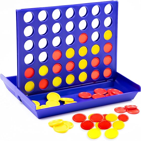 Line Up 4 Educational Board Game Toys 4 In a Line Classic Fun Educational Family Games Four In a Row for Kids Children over 3 years old