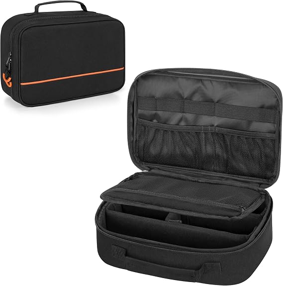 PGmoon Wireless Microphone Case with 3 Slots, Microphone Storage Bag for 3 System Microphones Up to 11 Inch, Portable Microphone Bag for Singing, Karaoke