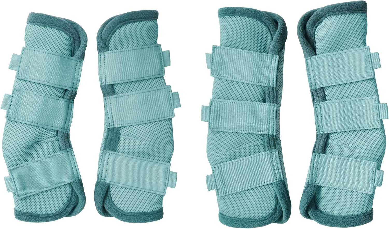 Leberna Horse Fly Boots Set of 4 - Breathable Comfy Mesh Horse Leggings Reduce Stomping, Hoof Stress, and Leg Fatigue (Sky Blue, Pony)