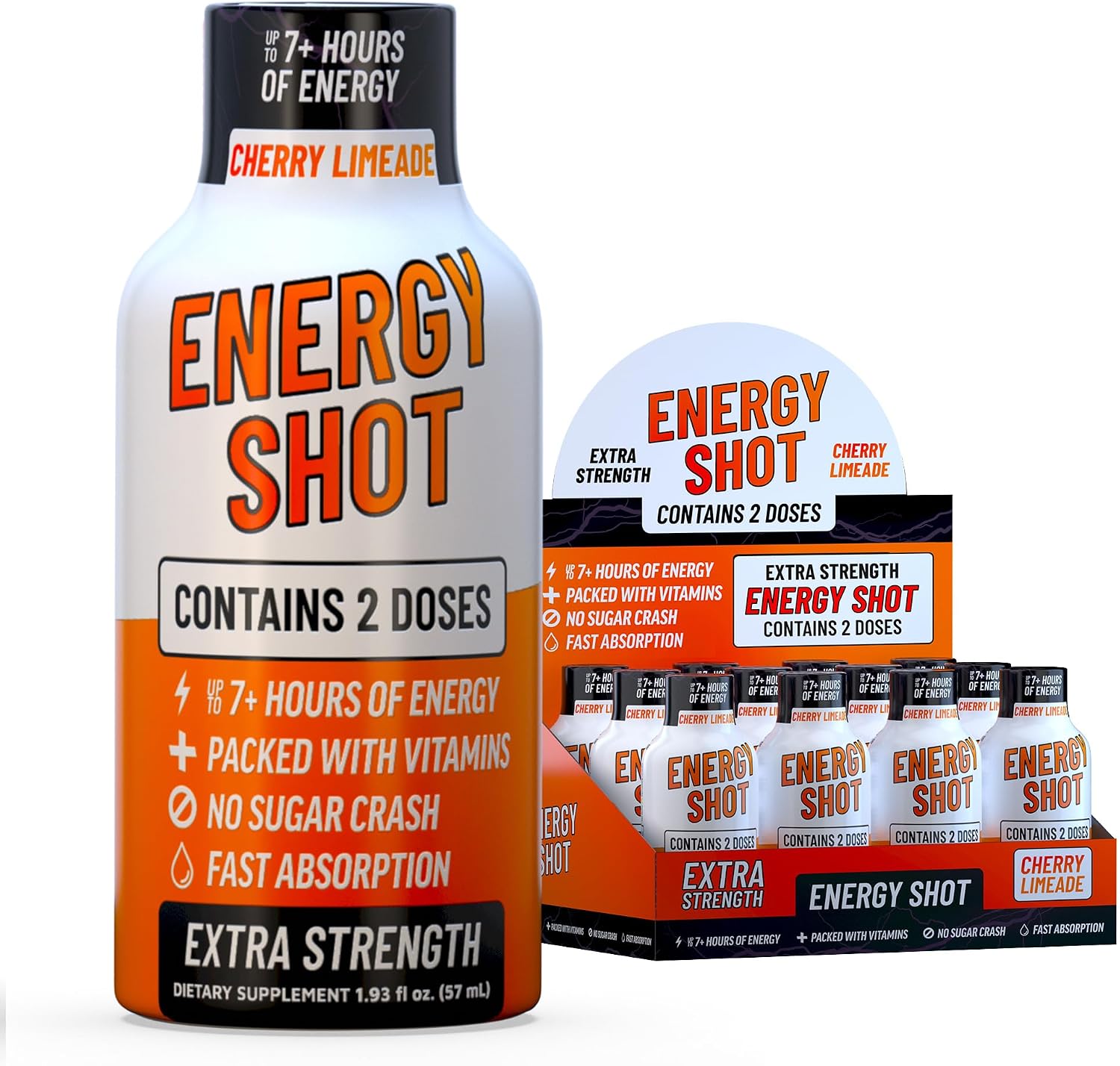 Energy Shot Cherry Limeade - 12 Pack