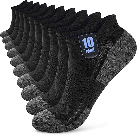 Men's Women's Ankle Socks 10/20 Pairs, Cotton