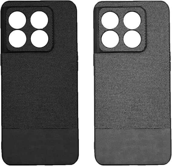 Microcase OnePlus Ace Pro 5G - Oneplus 10T Fabrik Serisi Kumaş Desen Kılıf - AL3361 (Siyah)