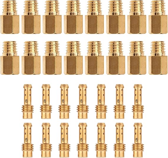 キャブレタージェットキット、30個 メインジェットキット セカンダリスローパイロットジェットアクセサリー ミクニキャブレター用ビッグヘックスvm4/042およびvm22/210セット