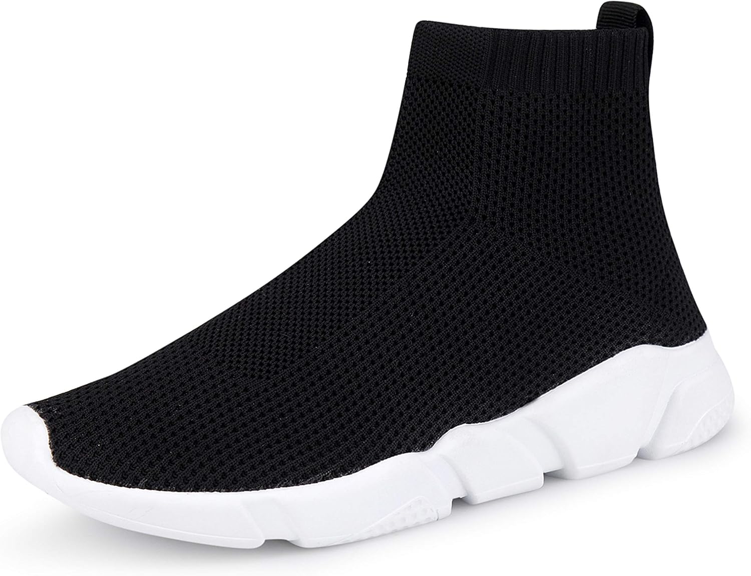 WXQ Women's Athletic Lightweight Sneakers Breathable Knit Trainers Slip On Casual Walking Shoes