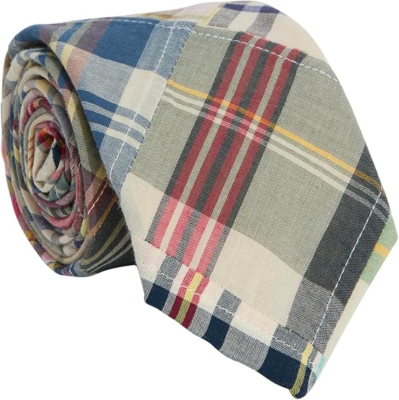 vineyard vines Madras Patchwork Woven Kennedy Necktie Multi Patchwork OS