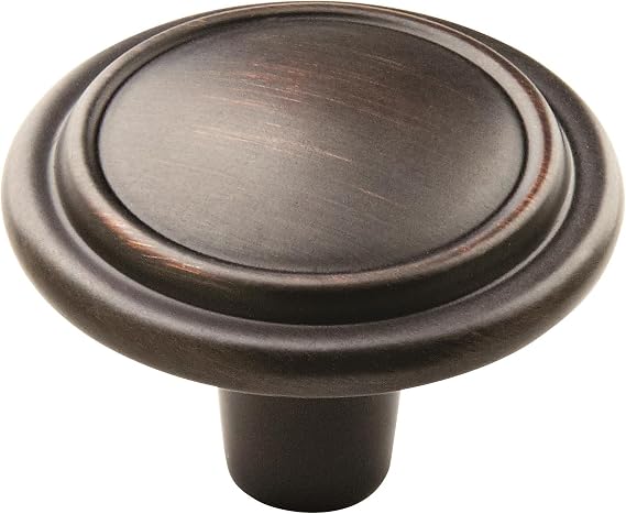 Amerock | Cabinet Knob | Oil Rubbed Bronze | 1-1/4 inch (32 mm) Diameter | Everyday Heritage | 1 Pack | Drawer Knob | Cabinet Hardware