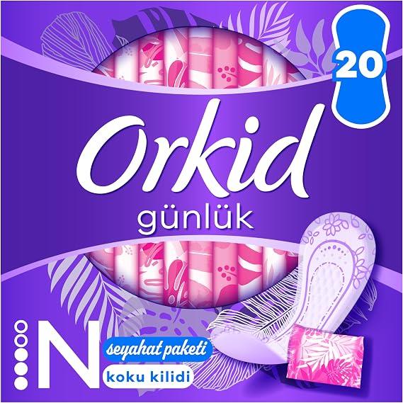 Orkid Günlük Ped Normal Taşınabilir Paket 20 Adet Ped
