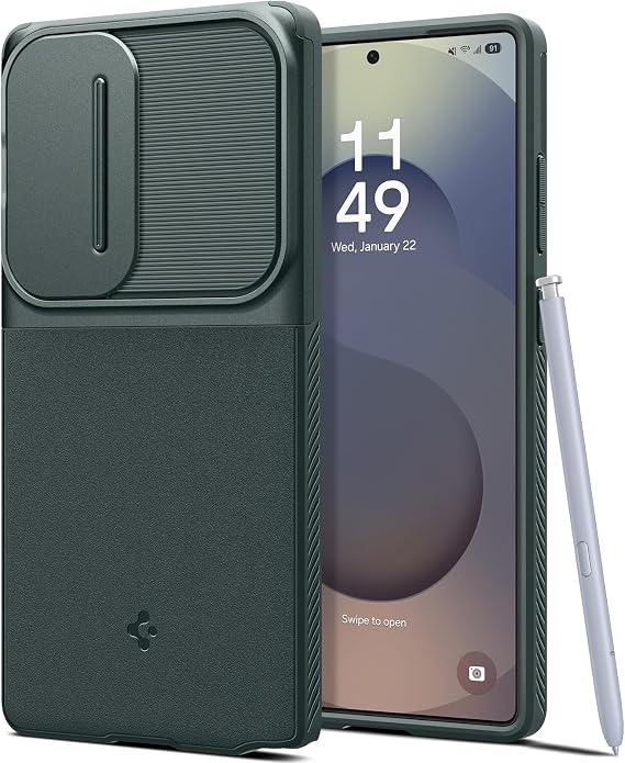 Spigen Optik Armor Case for Samsung Galaxy S25 Ultra - Abyss Green