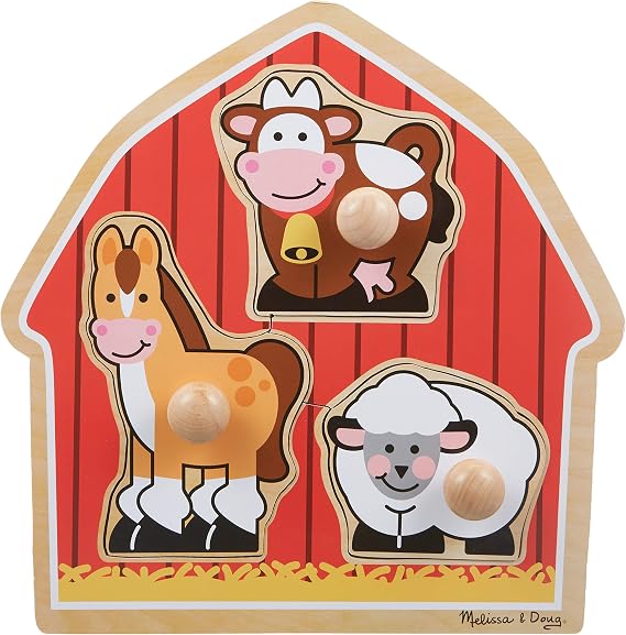Melissa & Doug 12054 Ahşap İlk Yapbozum, Çiftlik Hayvanları