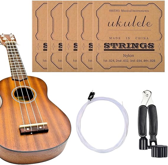 Baritone Ukulele Strings 5 Sets Nylon Long-Lasting Strings