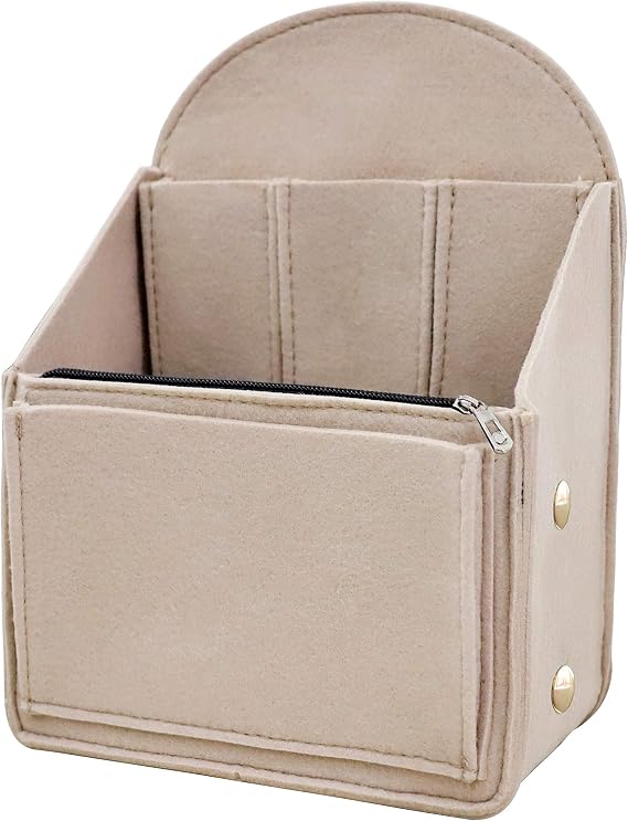 Felt Backpack Organiser Insert for Backpack Rucksack Organiser Universal Bag in Bag Men or Women Shoulder Tote Bags Organiser Handbag Shoulder Bag Organisers,Beige-L