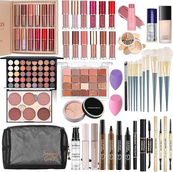 Make up Sets Woman, Ruicen Makeup Sets for Women, Makeup Kit for Women, Makeup Set Full Kit, Includes Foundation 40 Color Eyeshadow Eyebrow Pen etc Cosmetic Make Up Gift Set