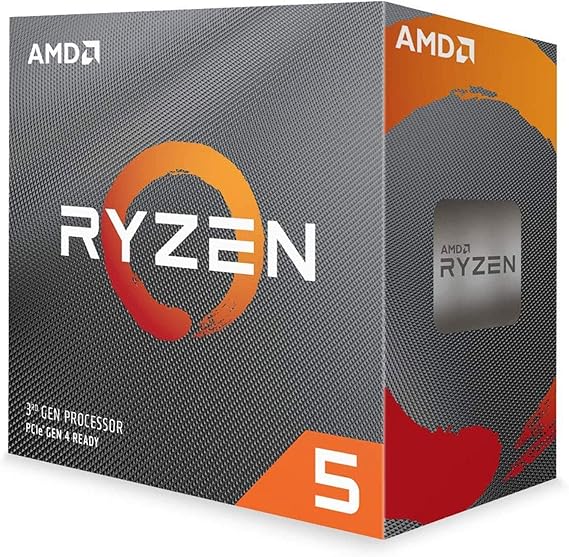 AMD Ryzensets 5 3600 Processor (6 Cores/12Threads, 65W DTP, AM4 Socket, 35 MB Cache, up to 4.1 GHz Max Boost frequency, Wraith stealth cooler)