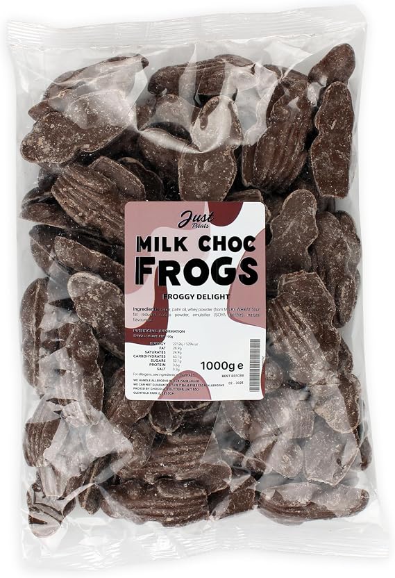 Just Treats Milk Chocolate Frogs (1kg Party Bag)