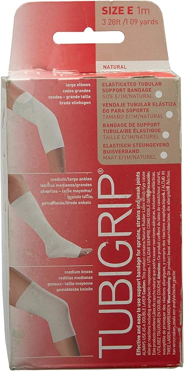 Tubigrip Elasticated Tubular Support Bandage Natural Size E 1 Metre