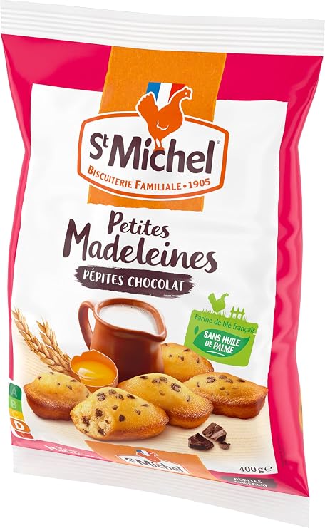 ST MICHEL - Shell madeleines Chocolate Chips 400g