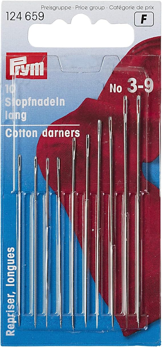 Prym Long Darning Needles for Dressmaking - per Pack of 10
